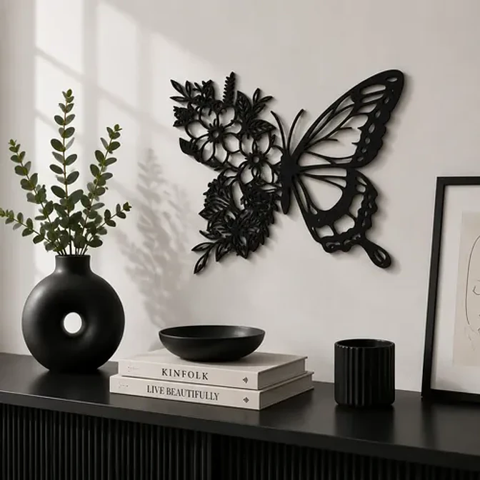 Decoración Prints Patro - Arte De Pared Estilo De Mariposa 3