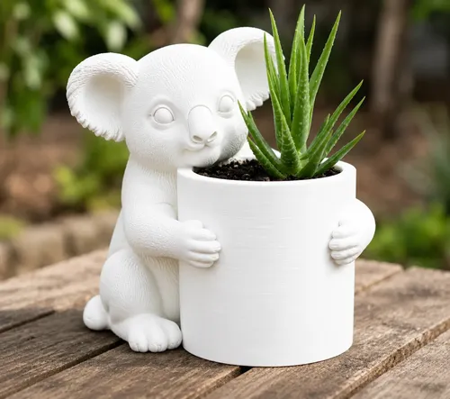 Macetero Decorativo Hogar- Forma Koala 17 Cm - Foto 6