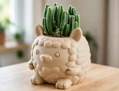 Macetero Decorativo Hogar- Forma Llamita 15 Cm - Foto 3
