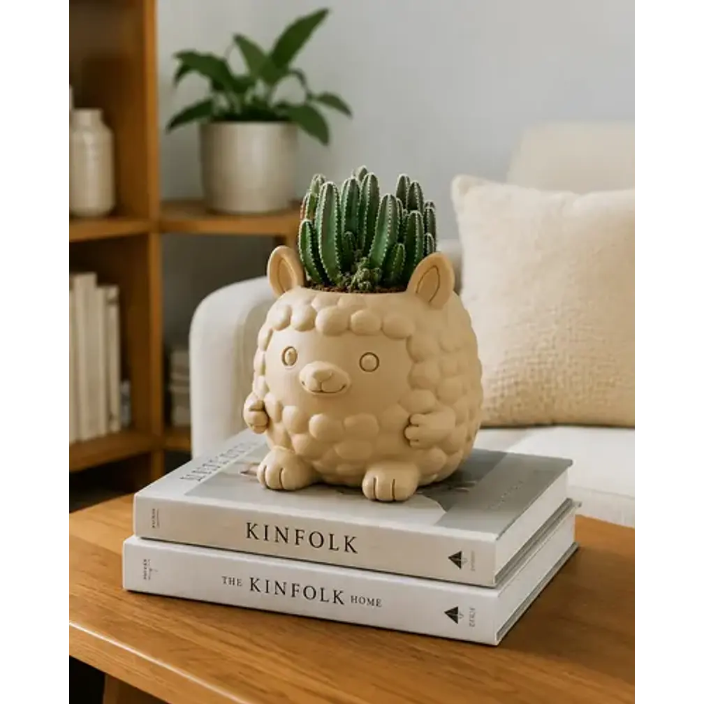 Macetero Decorativo Hogar- Forma Llamita 15 Cm 4