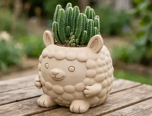Macetero Decorativo Hogar- Forma Llamita 15 Cm - Foto 5
