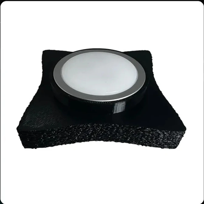 Lámpara De Mesa Nórdica Diseño Orgánico Ondulada 3d 5