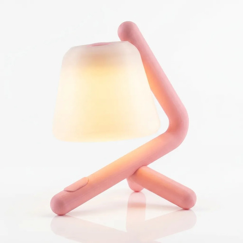 Lámpara Velador Trípode Curvo Minimalista Led