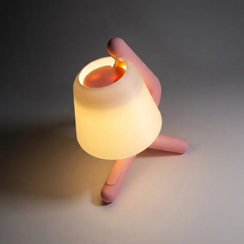 Lámpara Velador Trípode Curvo Minimalista Led - Foto 3