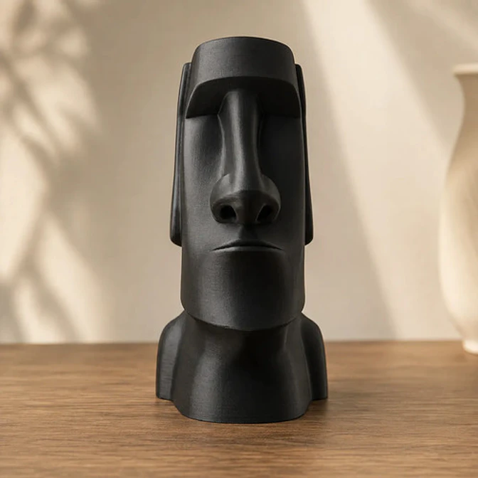 Escultura Elegante Prints Patro - Estilo Moai Rapa Nui 1