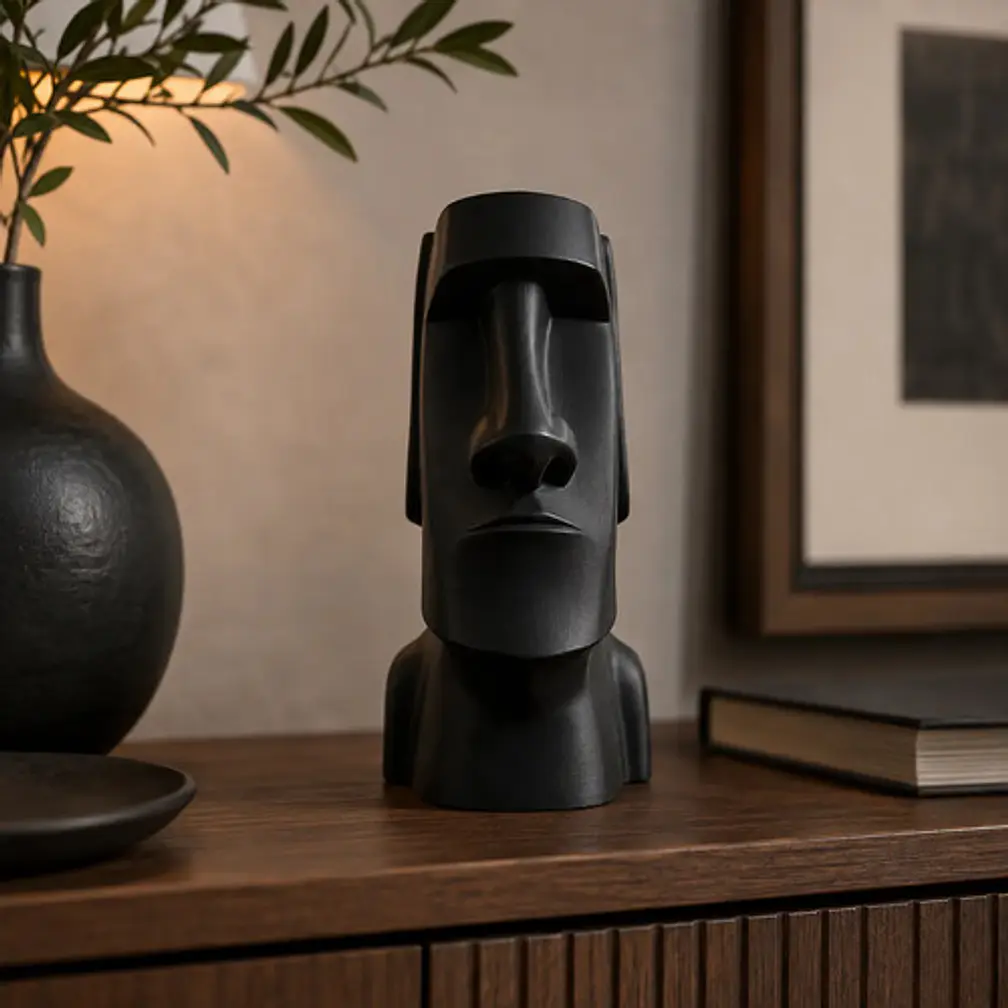 Escultura Elegante Prints Patro - Estilo Moai Rapa Nui 5