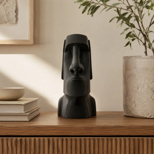 Escultura Elegante Prints Patro - Estilo Moai Rapa Nui - Foto 6