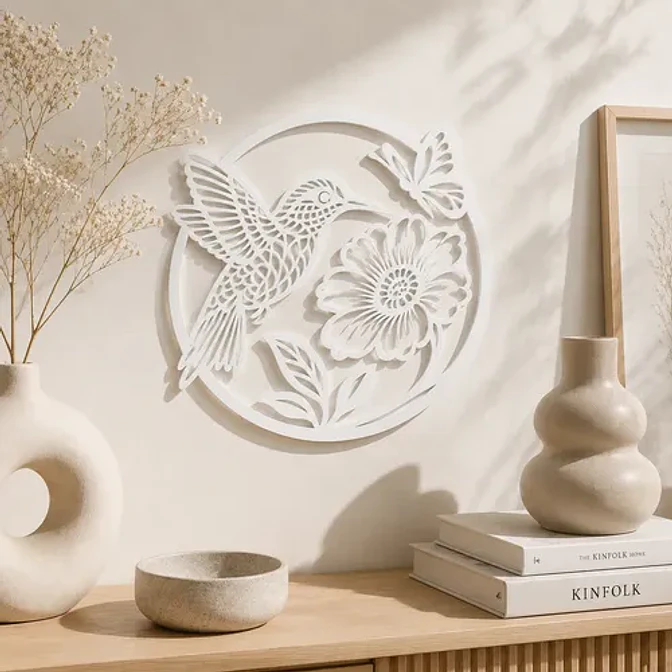 Decoración Prints Patro - Arte De Pared Estilo De Colibrí 3