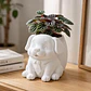 Macetero Decorativo Hogar- Perrito Oficinista 20 Cm - Miniatura 3