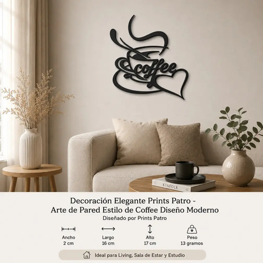 Decoración Prints Patro - Arte De Pared Estilo De Coffee 4