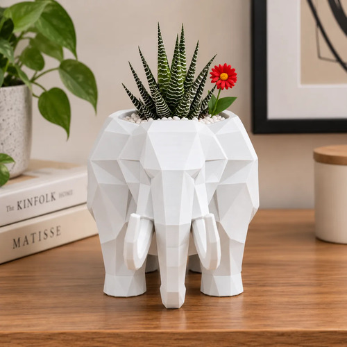 Macetero Decorativo Hogar- Forma Mamut 15 Cm - Foto 3