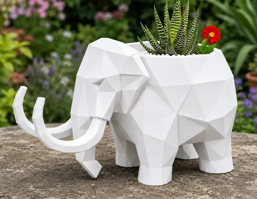 Macetero Decorativo Hogar- Forma Mamut 15 Cm - Foto 5