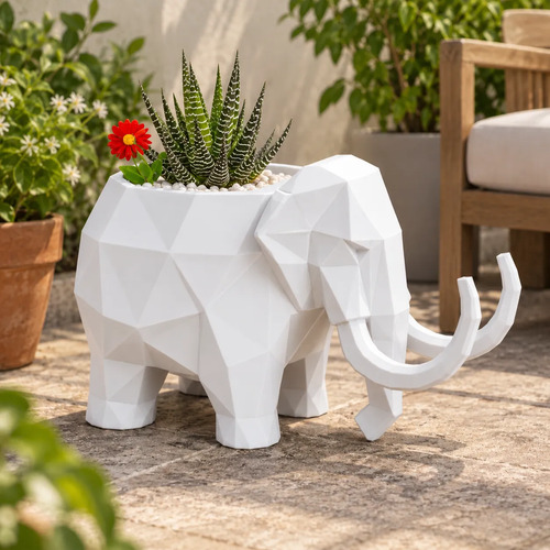 Macetero Decorativo Hogar- Forma Mamut 15 Cm - Foto 6