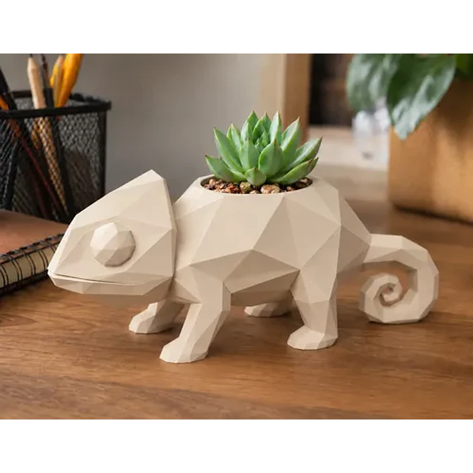 Macetero Decorativo Hogar- Camaleón 14 Cm 5