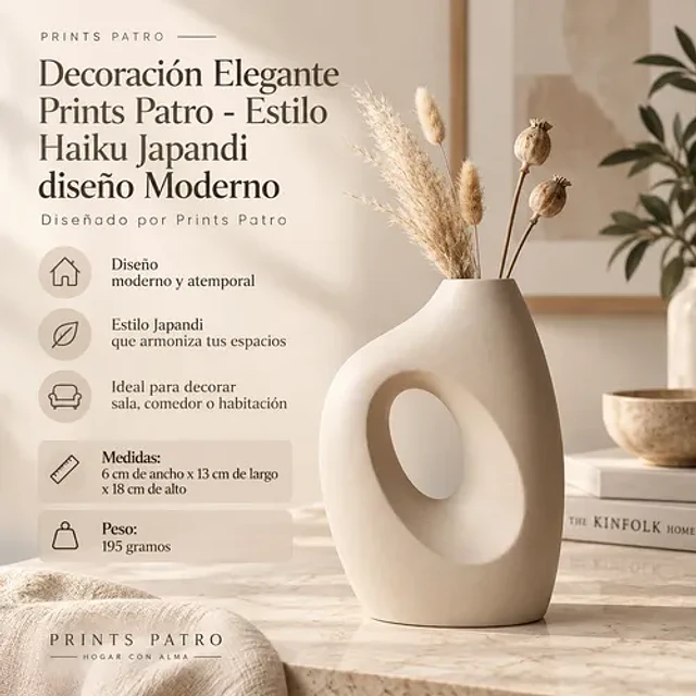 Decoración Prints Patro - Jarrón Estilo Haiku Japandi