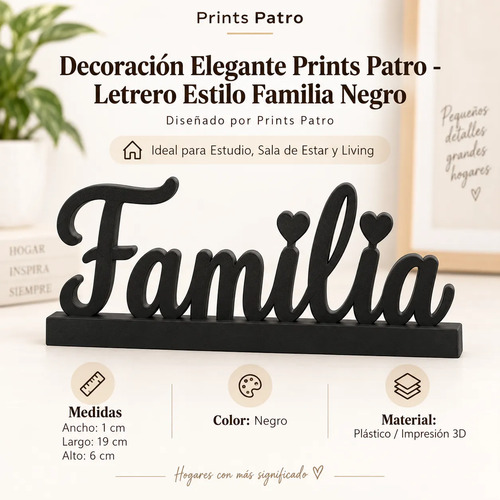 Decoración Elegante Prints Patro - Arte Estilo Familia - Foto 4