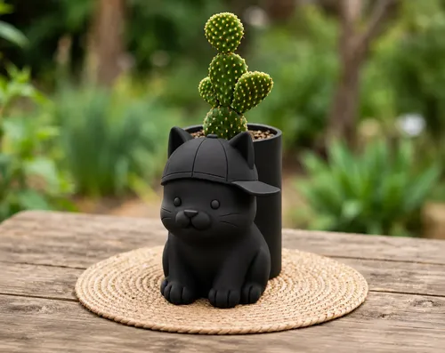 Macetero Decorativo Hogar- Michi Gorra 17 Cm - Foto 6