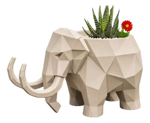 Macetero Decorativo Hogar- Forma Mamut 15 Cm