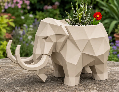 Macetero Decorativo Hogar- Forma Mamut 15 Cm - Foto 5