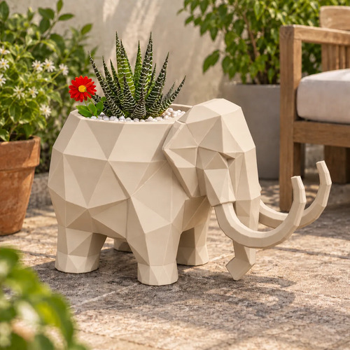 Macetero Decorativo Hogar- Forma Mamut 15 Cm - Foto 6