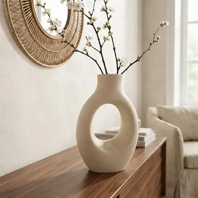 Decoración Elegante Prints Patro -jarrón Estilo Arco Eclipse 1