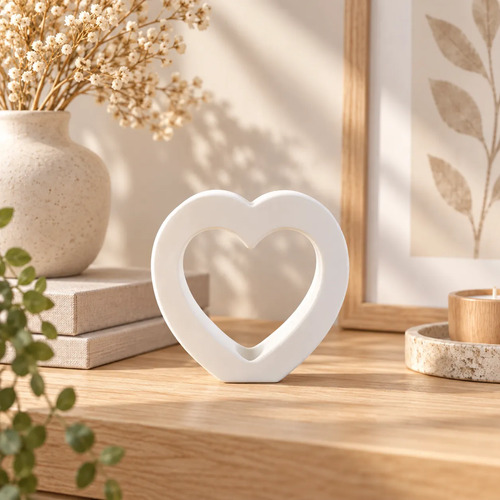 Decoración Elegante Prints Patro -jarrón Corazón Minimalista
