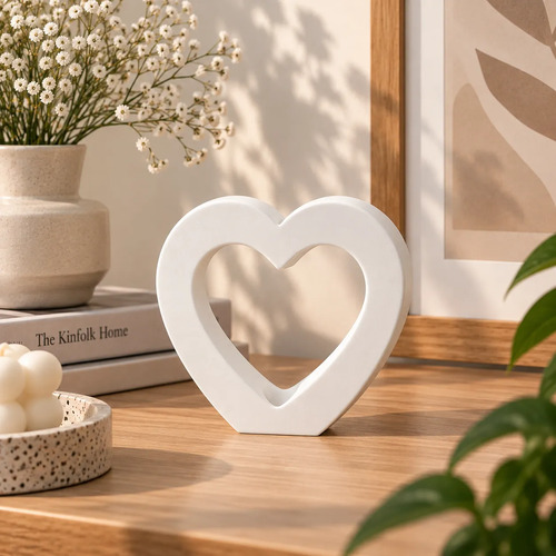 Decoración Elegante Prints Patro -jarrón Corazón Minimalista - Foto 4