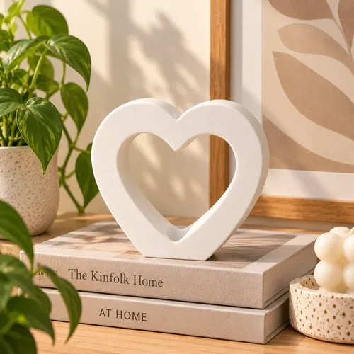 Decoración Elegante Prints Patro -jarrón Corazón Minimalista - Foto 5