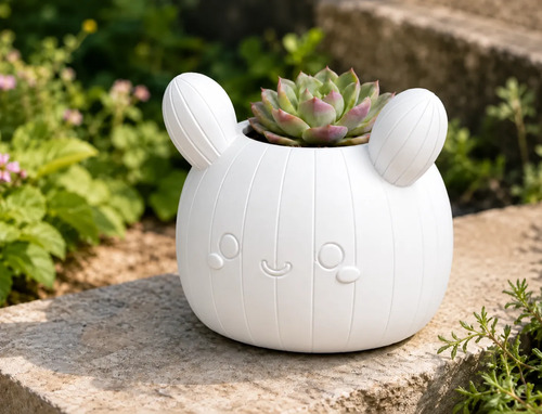 Macetero Decorativo Hogar- Forma Cactus 12 Cm - Foto 6