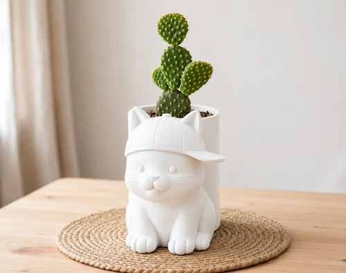 Macetero Decorativo Hogar- Michi Gorra 17 Cm - Foto 6