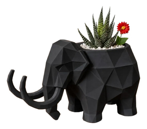 Macetero Decorativo Hogar- Forma Mamut 15 Cm