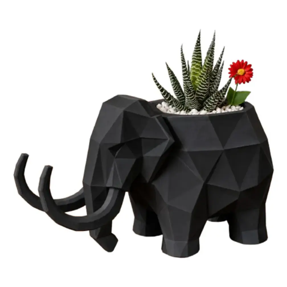 Macetero Decorativo Hogar- Forma Mamut 15 Cm 1
