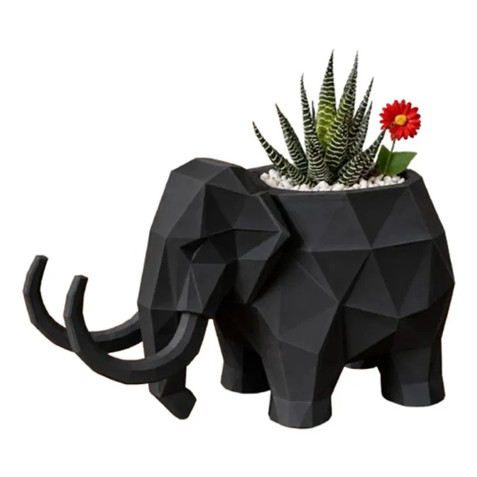 Macetero Decorativo Hogar- Forma Mamut 15 Cm 1