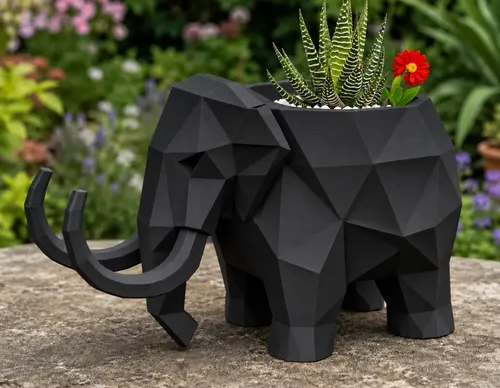 Macetero Decorativo Hogar- Forma Mamut 15 Cm - Foto 5