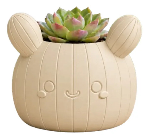Macetero Decorativo Hogar- Forma Cactus 12 Cm
