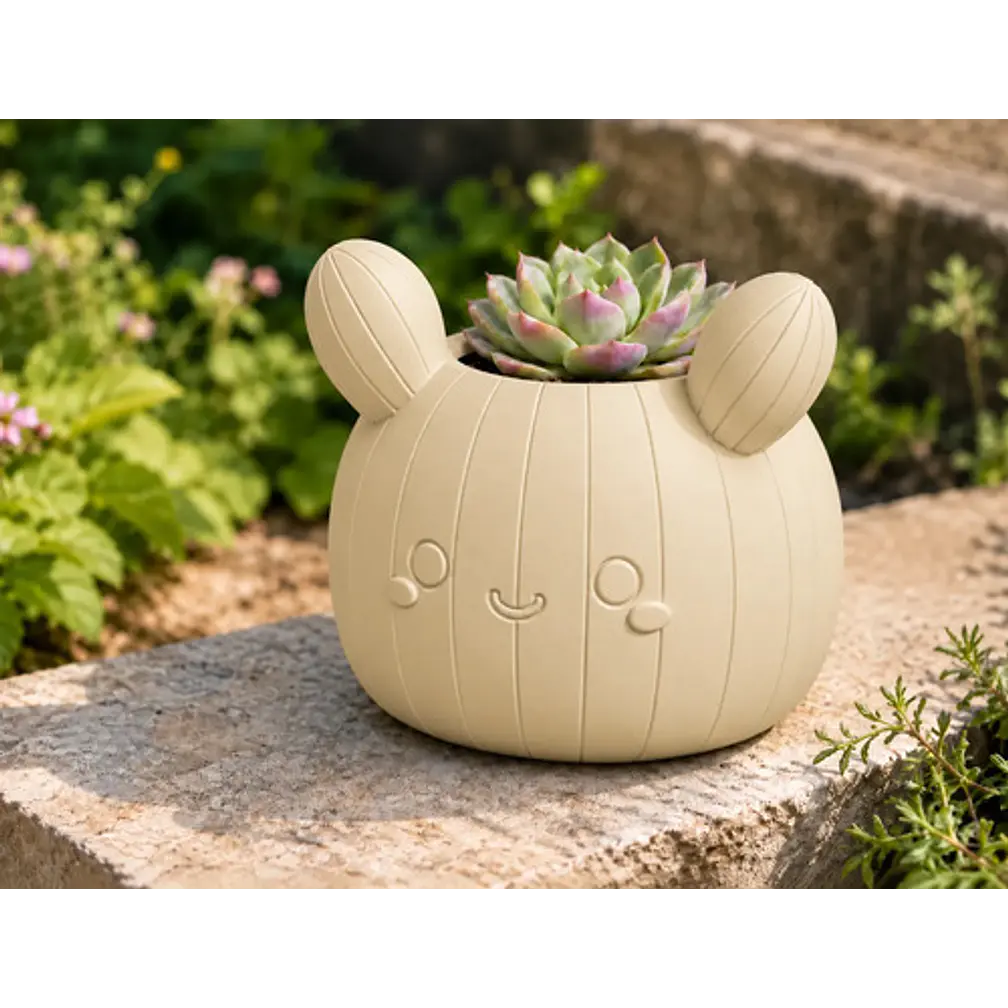 Macetero Decorativo Hogar- Forma Cactus 12 Cm 6
