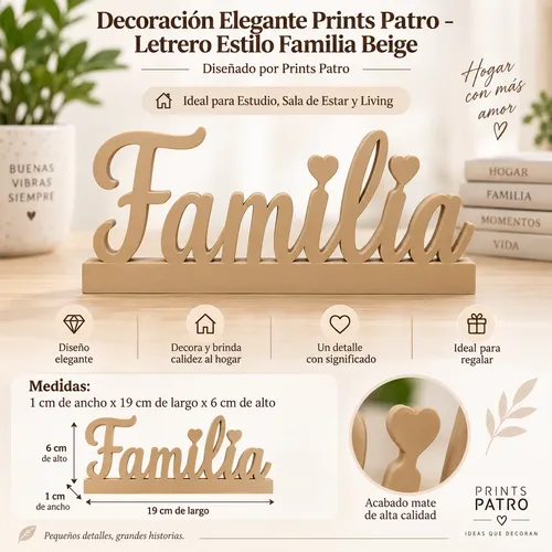 Decoración Elegante Prints Patro - Arte Estilo Familia - Foto 2