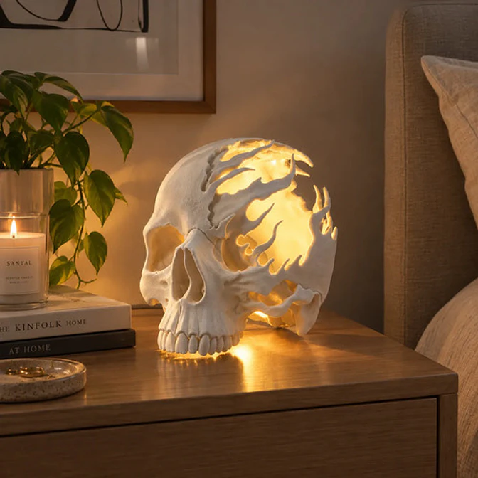 Lámpara Calavera 3d Led Decorativa 2