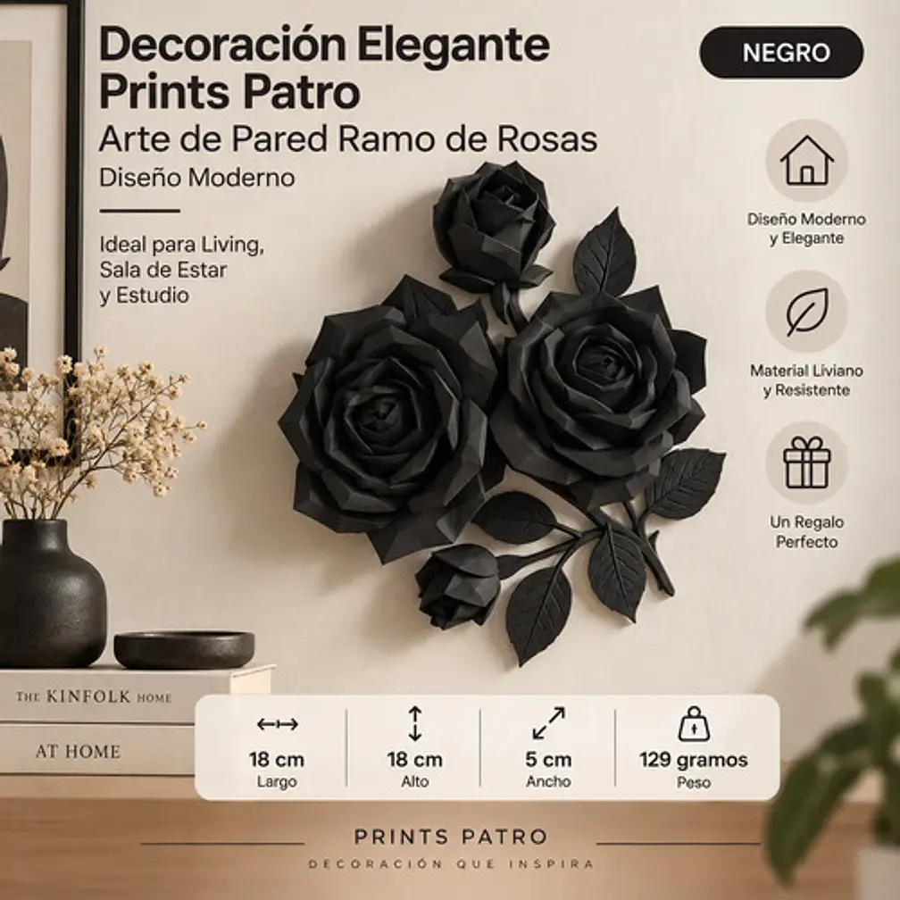 Decoración Prints Patro - Arte De Pared Ramo De Rosas 2