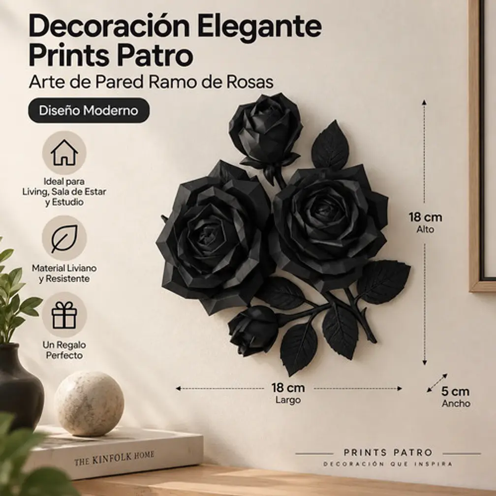 Decoración Prints Patro - Arte De Pared Ramo De Rosas 4