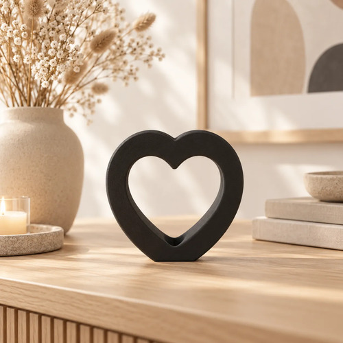 Decoración Elegante Prints Patro -jarrón Corazón Minimalista