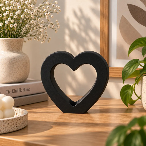 Decoración Elegante Prints Patro -jarrón Corazón Minimalista - Foto 5