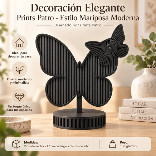 Decoración Elegante Prints Patro - Estilo Mariposa Moderna - Foto 2