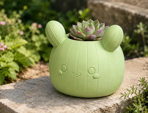 Macetero Decorativo Hogar- Forma Cactus 12 Cm - Foto 4