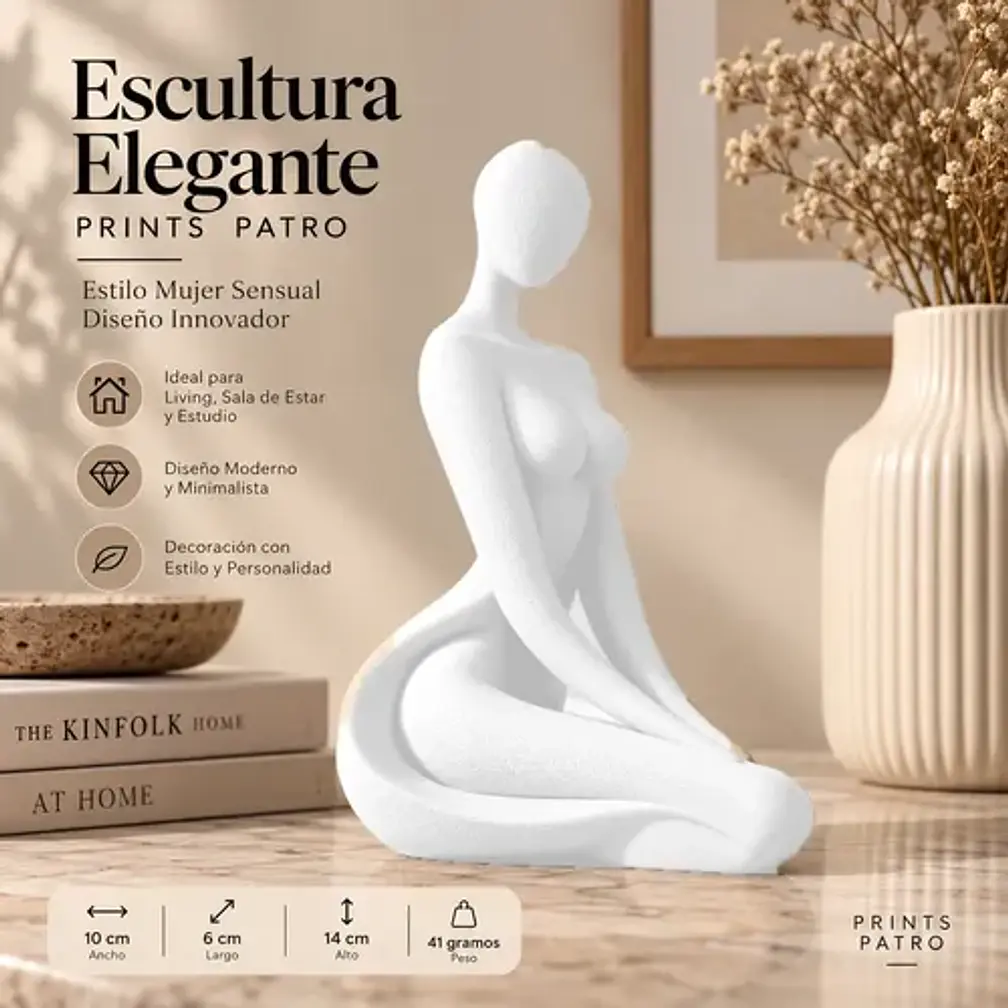 Escultura Elegante Prints Patro - Estilo Mujer Sensual 2