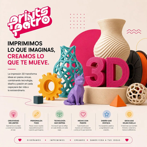 Escultura Elegante Prints Patro - Estilo Mujer Estética - Foto 9