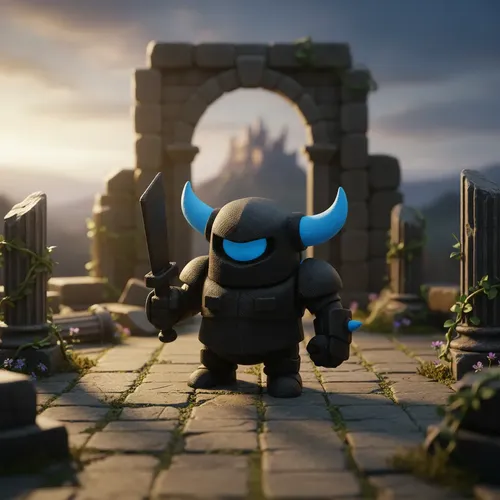 Figura De Acción Mini Pekka Clash Royale Prints Patro - Foto 3