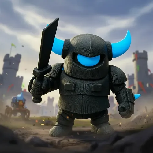 Figura De Acción Mini Pekka Clash Royale Prints Patro - Foto 4