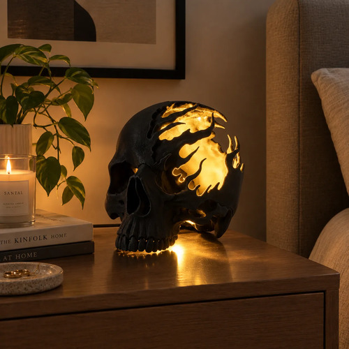 Lámpara Calavera 3d Led Decorativa - Foto 7