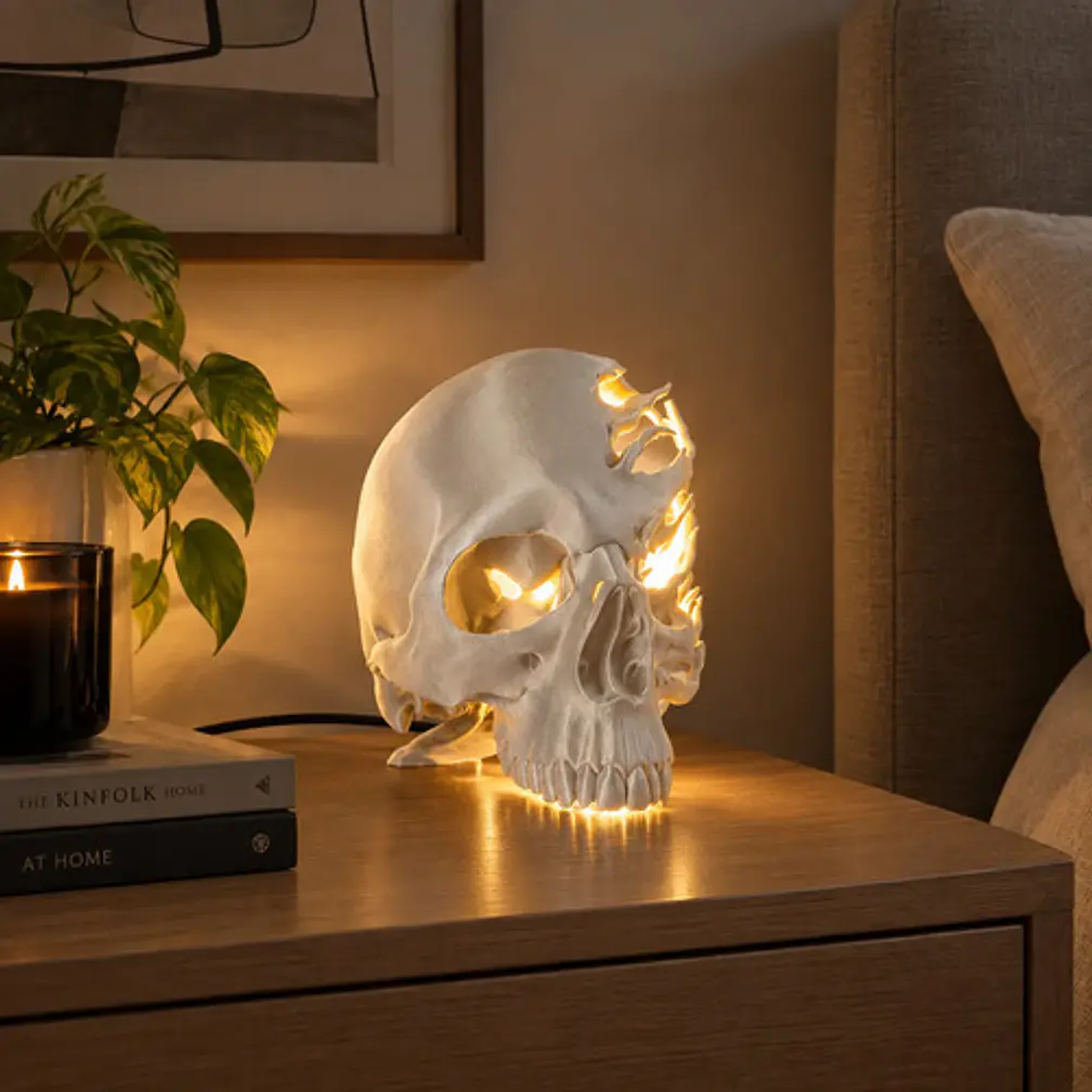 Lámpara Calavera 3d Led Decorativa 11